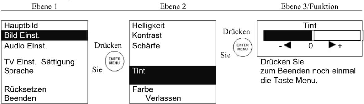 TARGA Visionary LT 2010 - Bildeinstellungen - Farbton - 1