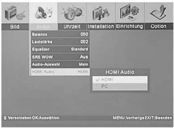 TARGA Visionary LT 3220 - Tonauswahl bei Verwendung eines Adapterkabels - 1