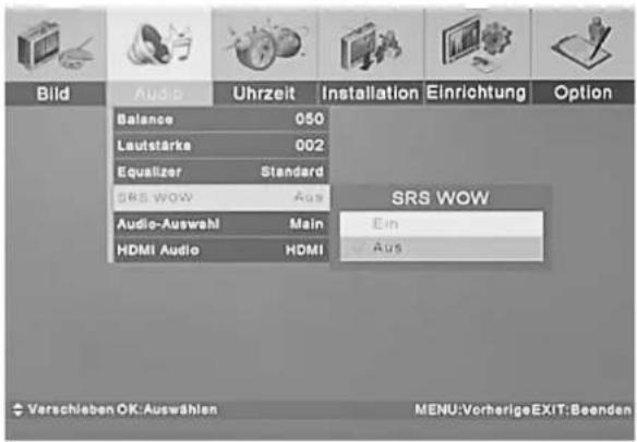TARGA Visionary LT 4010 - Raumklangeffekt mittels SRS WOW - 1