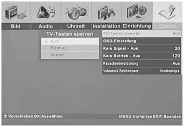 TARGA Visionary LT 4010 - Kindersicherung aktivieren - 1