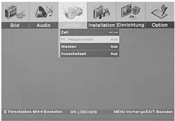 TARGA Visionary LT 4010 - Uhrzeit einstellen - 2