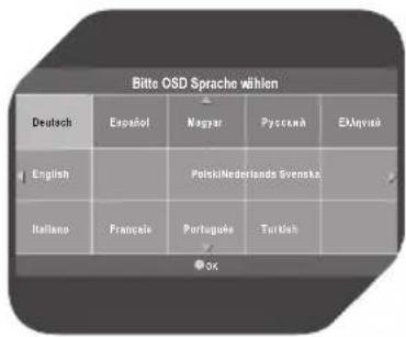 Bitte OSD Sprache wählen Deutsch Español Nagyar Pysenuk Étények English PolskiNederlands Svenska Italano Française Português Turkish OK