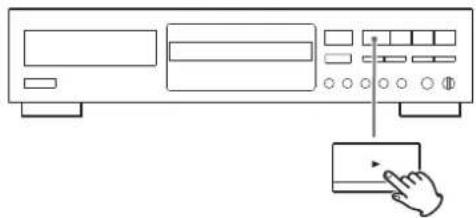 TEAC CD-RW980 - Betätigen Sie die Wiedergabetaste (▶), um das Aufheben der Finalisierung zu starten. - 1