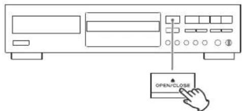 TEAC CD-RW980 - Premere il pulsante OPEN/CLOSE (▲). - 1