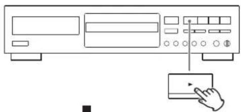 TEAC CD-RW980 - Druk op Play (▶) om de disc te definaliseren. - 1