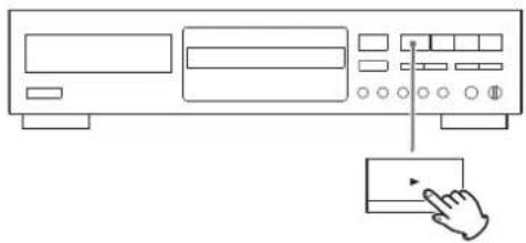 TEAC CD-RW980 - Betätigen Sie die Wiedergabetaste (▶), um den Löschvorgang zu starten. - 1