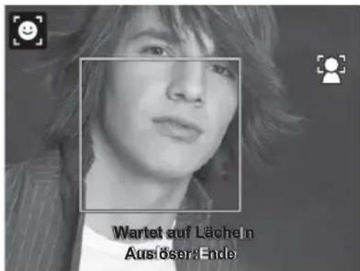 Wartet auf Lächeln Auslöser Ende
