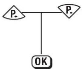graph TD A["P+"] --> C["OK"] B["P-"] --> C["OK"]