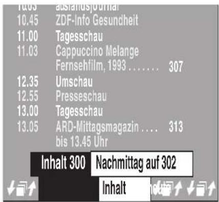 10.03 auslandusjournal 10.45 ZDF-Info Gesundheit 11.00 Tagesschau 11.03 Cappuccino Melange Fernsehfilm, 1993 .... 307 12.35 Umschau 12.55 Presseschau 13.00 Tagesschau 13.05 ARD-Mittagsmagazin .... 313 bis 13.45 Uhr Inhalt 300 Nachmittag auf 302 Inhalt