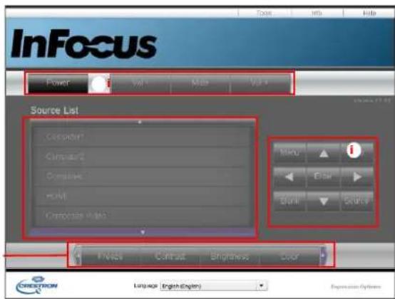 INFOCUS IN3126 - Über Crestron e-Control® - 1