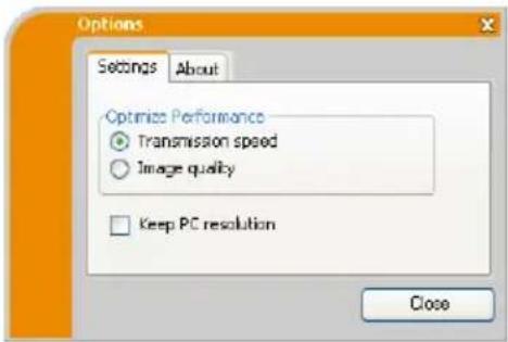 INFOCUS IN5124 - Fenster Optionen - 1