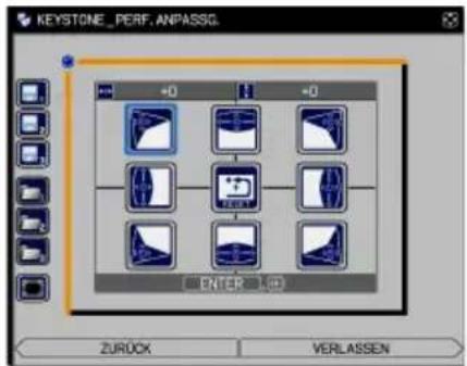 KEYSTONE_PERF.ANPASSG. +0 + ENTER ZUROCK VERLASSEN