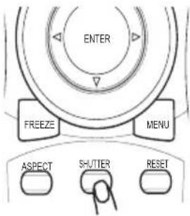 ENTER FREEZE MENU ASPECT SHUTTER RESET