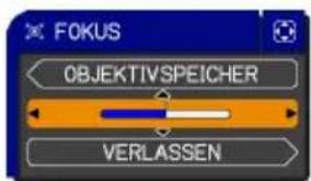 FOKUS OBJEKTIVSPEICHER VERLASSEN