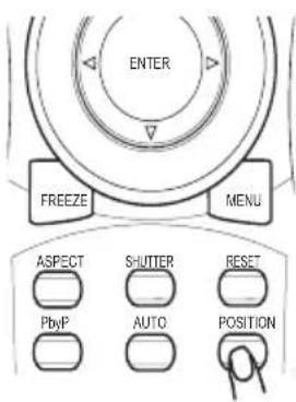ENTER FREEZE MENU ASPECT SHUTTER RESET PbyP AUTO POSITION