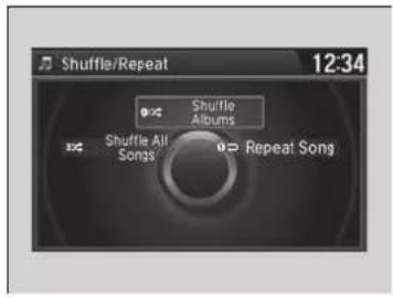 Shuffle/Repeat 12:34 Shuffle Albums Shuffle All Songs Repeat Song