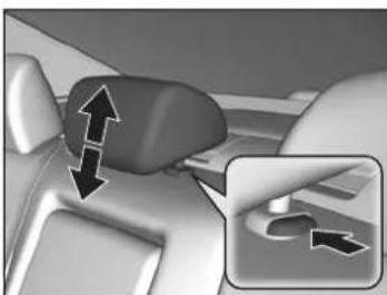 Honda Accord Sedan (2014) - Changing the Rear Center Seat Head Restraint Positions - 1