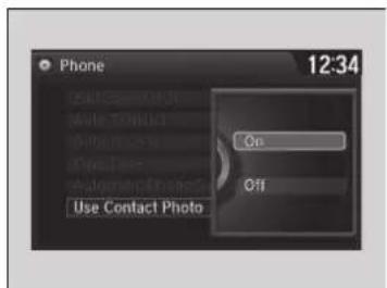 Phone 12:34 Use Contact Photo On Off