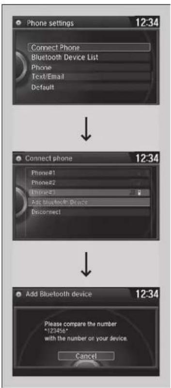 Honda Accord Sedan (2014) - Phone Setup - 1