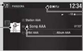 PANDORA 12:34 Station AAA Song AAA first AAA Album AAA