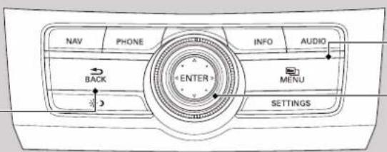 NAV PHONE INFO AUDIO BACK ENTER MENU SETTINGS
