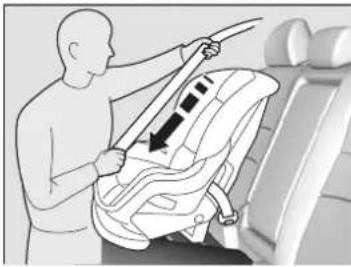 Honda Accord Sedan (2014) - Installing a Child Seat with a Lap/Shoulder Seat Belt - 2