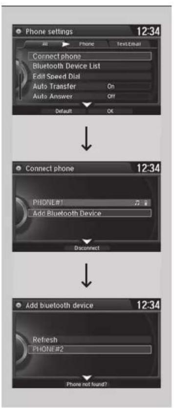 Honda Accord Sedan (2014) - Phone Setup - 1