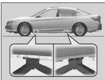 Honda Accord Sedan (2014) - How to Set Up the Jack - 1