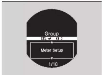 Group SEL O: Meter Setup 1/10