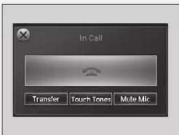In Call Transfer Touch Tones Mute Mic