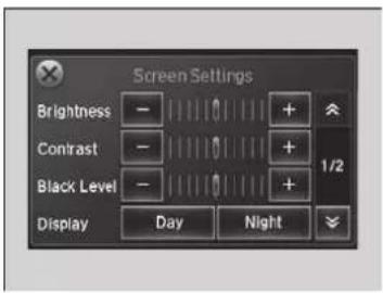 Screen Settings Brightness Contrast Black Level Display Day Night 1/2