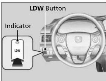 LDW Button Indicator LDW