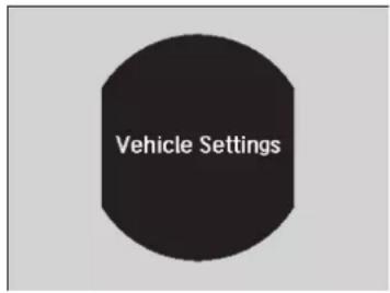 Vehicle Settings