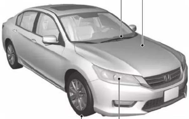 Honda Accord Sedan (2014) - Wiper Blades - 1