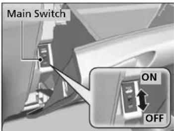Main Switch ON OFF