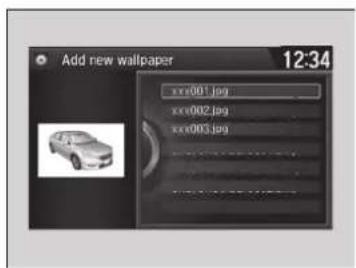 Add new wallpaper 12:34 xxx001.jpg xxx002.jpg xxx003.jpg
