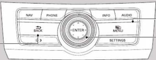 NAV PHONE INFO AUDIO BACK ENTER MENU SETTINGS