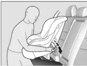 Honda Accord Sedan (2014) - Installing a Child Seat with a Lap/Shoulder Seat Belt - 1