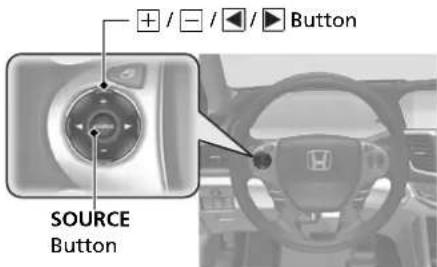 + / - / ◀ / ▶ Button SOURCE Button