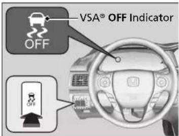 VSA® OFF Indicator OFF