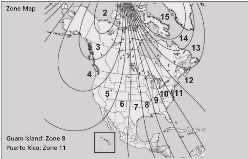 Zone Map Guam Island: Zone 8 Puerto Rico: Zone 11