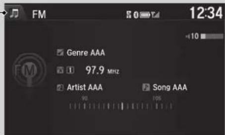 FM 12:34 Genre AAA 97.9 MHz Artist AAA Song AAA