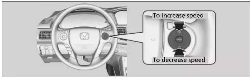 To increase speed To decrease speed