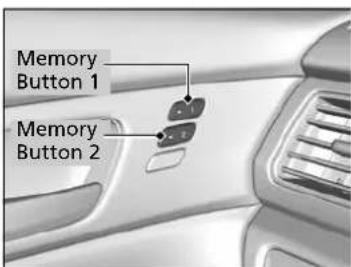 Memory Button 1 Memory Button 2