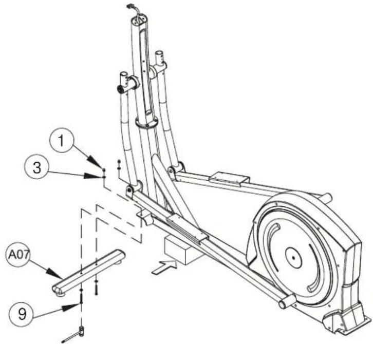 Maxxus CX 4.1 - Schritt 2: Montage des vorderen Standrohrs - 1