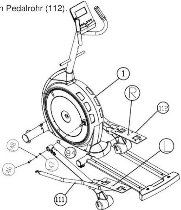 Maxxus CX 4.0 - Montage der vorderen Standrohrabdeckung und der unteren Cockpitverkleidung - 1