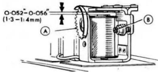 O·O52" - O·O56" (1:3 - 1:4mm) A B
