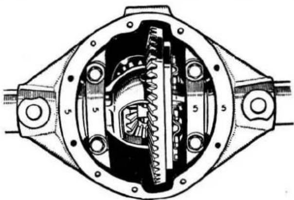 JAGUAR MK1 (1969) - Differential unit, conventional type - reassembly, adjustment and refitting - 11