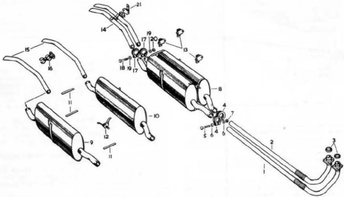 Technical diagram of a mechanical device with numbered components for identification