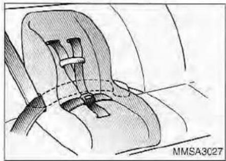 KIA Magentis (2003) - Placing a Passenger Safety Belt Into the Auto Lock Mode - 1